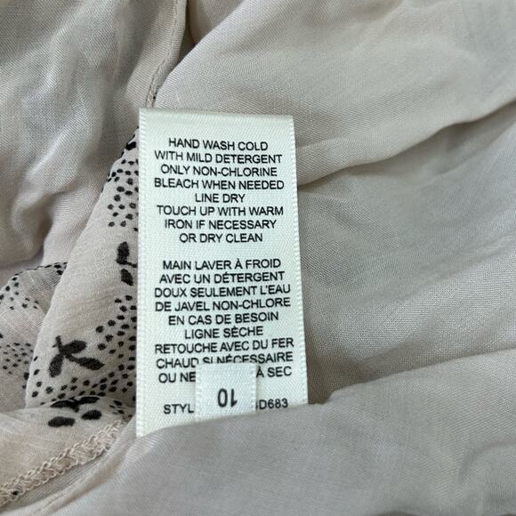 Rebecca Taylor Floral Print Godet Mini Dress Size 10 NWOT Fit & Flare Silk - Picture 15 of 16